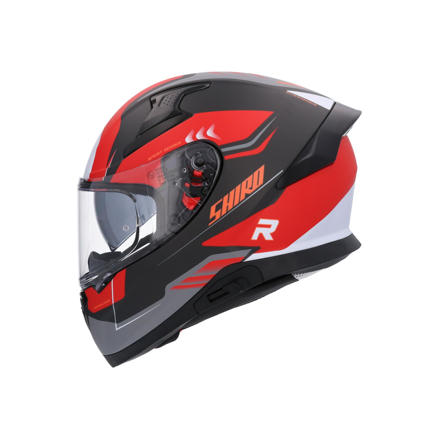 CASCO SHIRO KATANA ORBE METALLIC RED