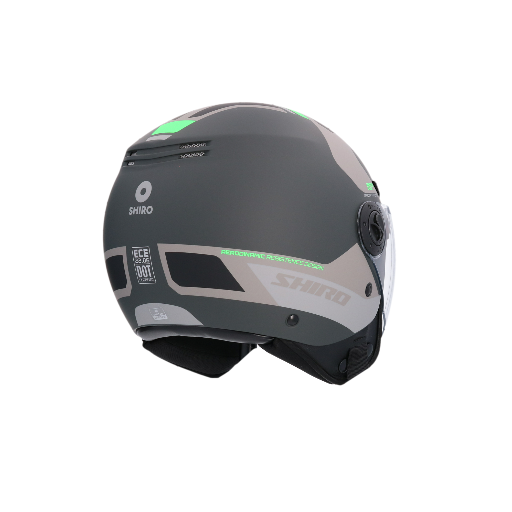 CASCO SHIRO KIOTO KALOS MATT GREY