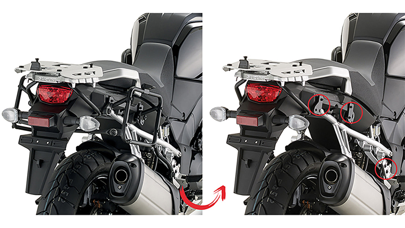 PORTAMALETAS LATERAL KAPPA F/RAPIDA SUZUKI DL VSTROM 1000 MONOKEY