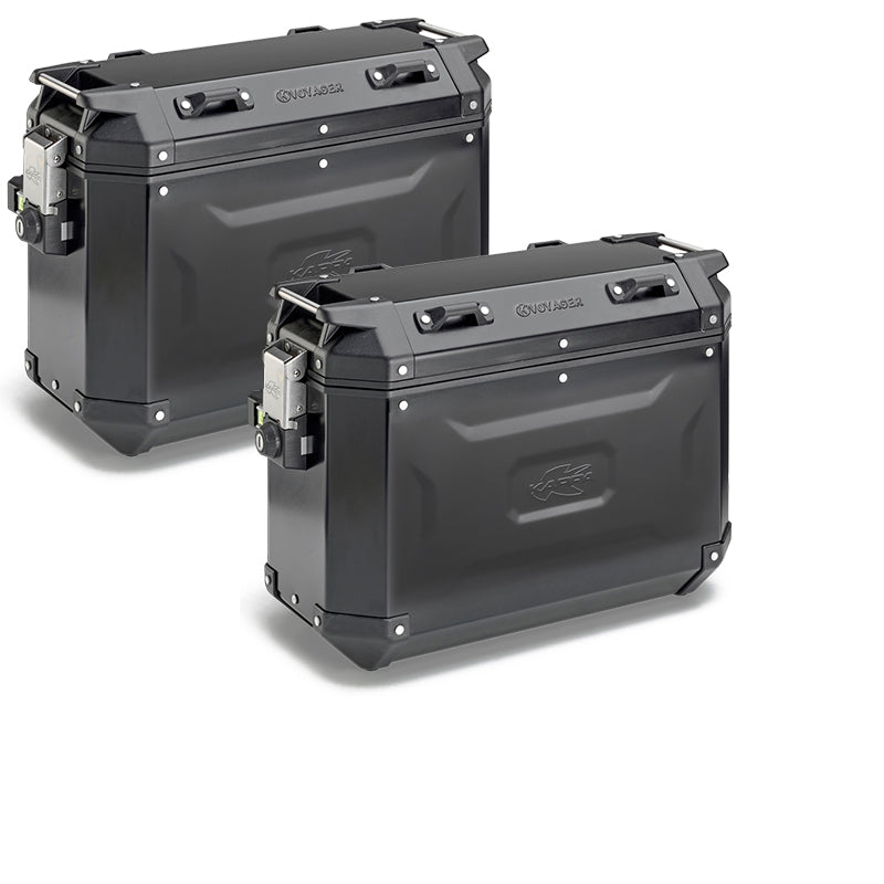 MALETAS KAPPA MKCAM-SIDE 37L K' VOYAGER ALUMINIO BLACK LINE MONOKEY CAM SIDE SYSTEM