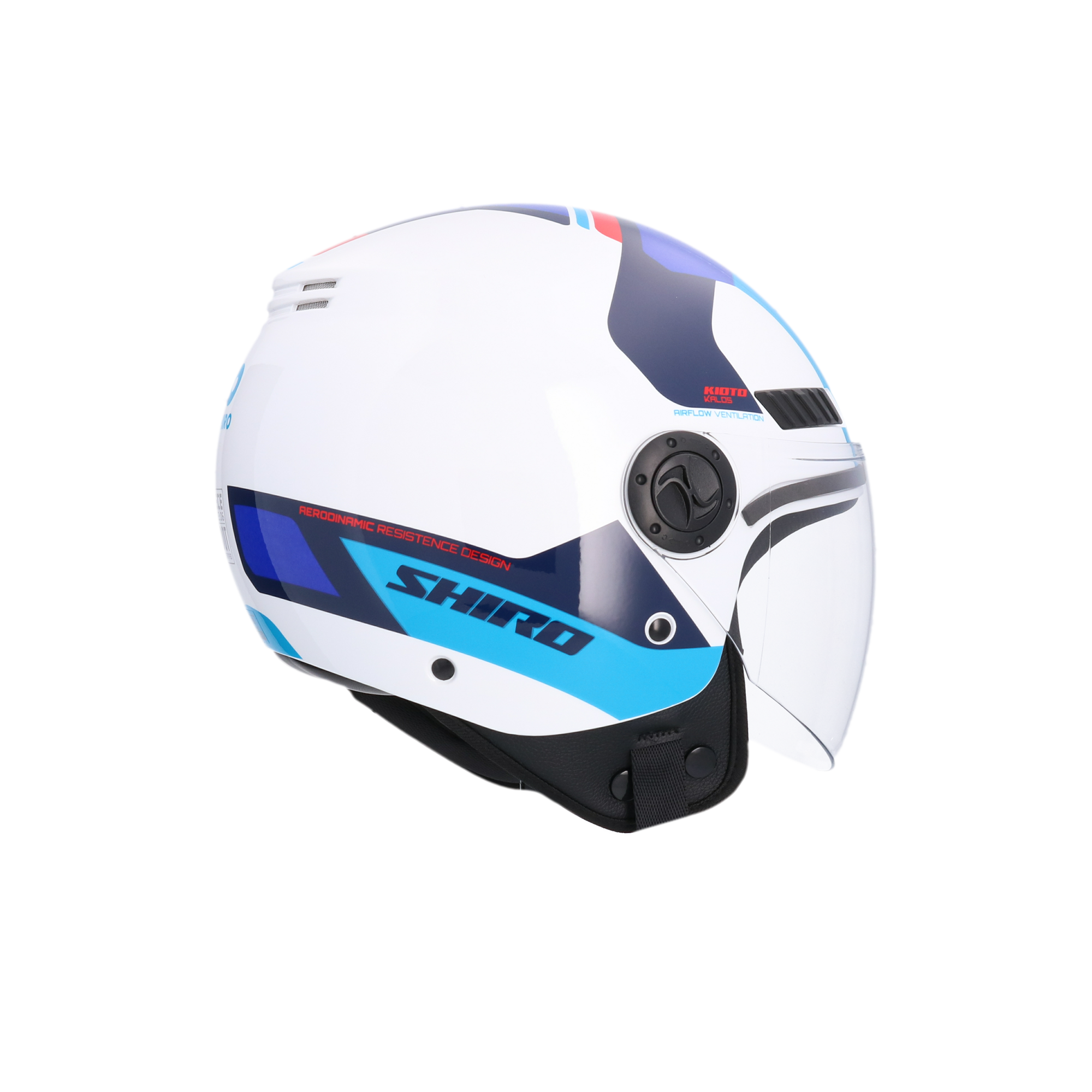 CASCO SHIRO KIOTO KALOS WHITE/BLUE