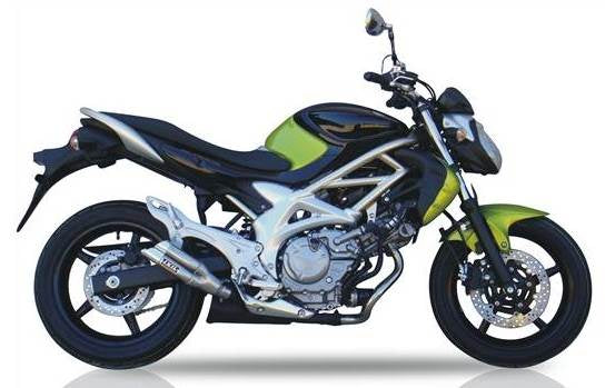 ESCAPE IXIL SLIP ON - DUAL HYPERLOW - SUZUKI SFV 650 GLADIUS 09-15 (WVCX)