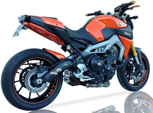 ESCAPE IXIL FULL SYSTEM - DUAL HYPERLOW BLACK XL - YAMAHA MT-09 13-16 (RN29)