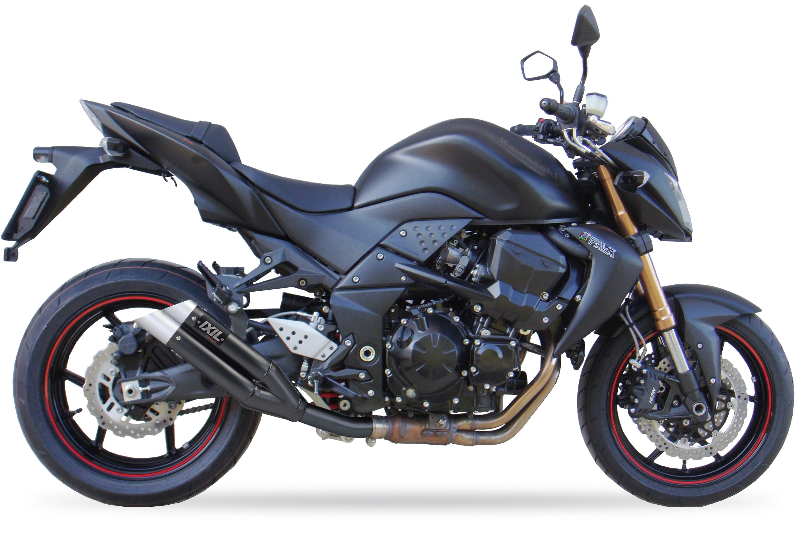 ESCAPE IXIL SLIP ON - DUAL HYPERLOW BLACK XL - KAWASAKI Z 750 S - R 07-12 (ZR750L ZR750M)