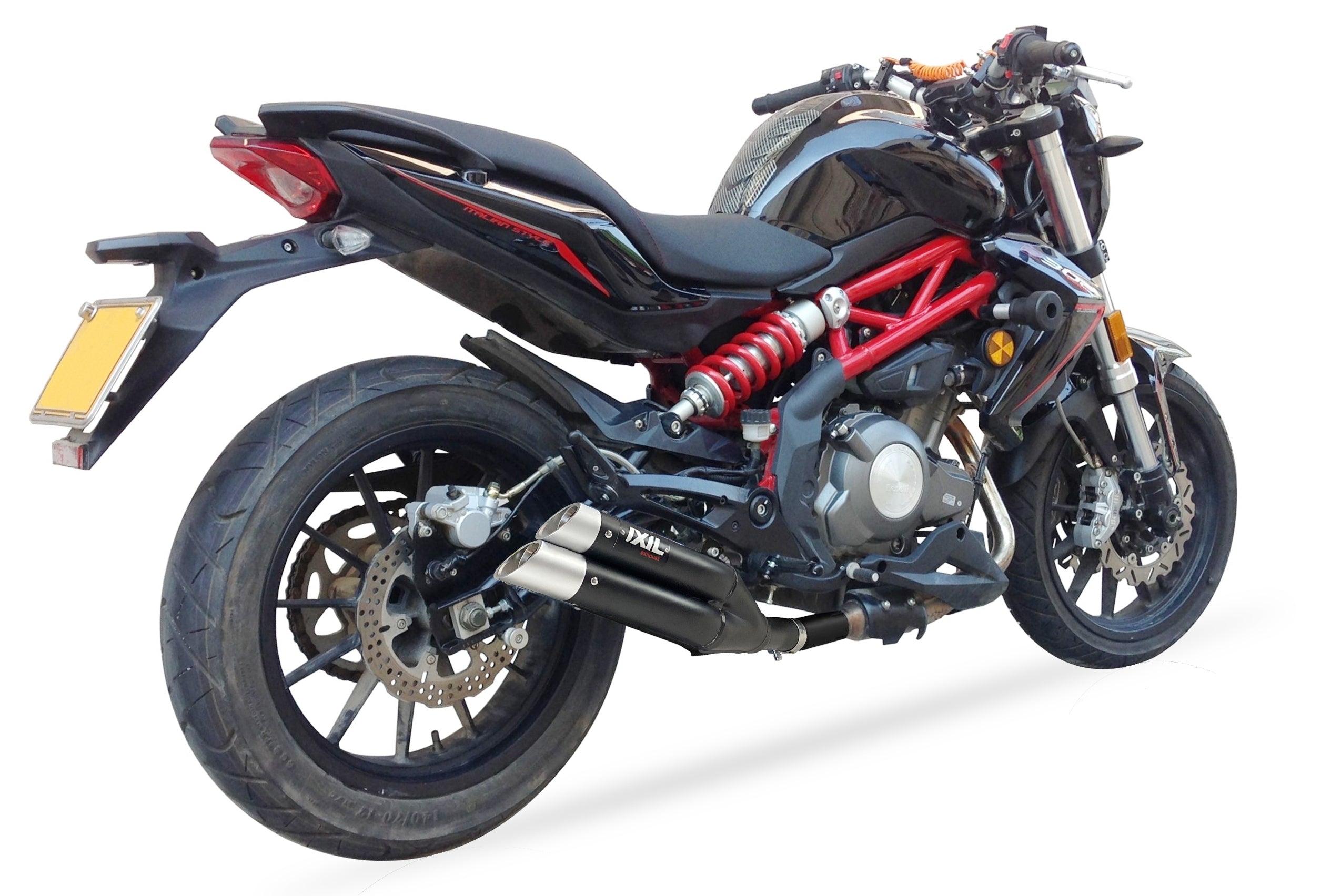 ESCAPE IXIL SLIP ON - DUAL HYPERLOW BLACK XL - BENELLI BJ 300 GS - BN 302 (P10)