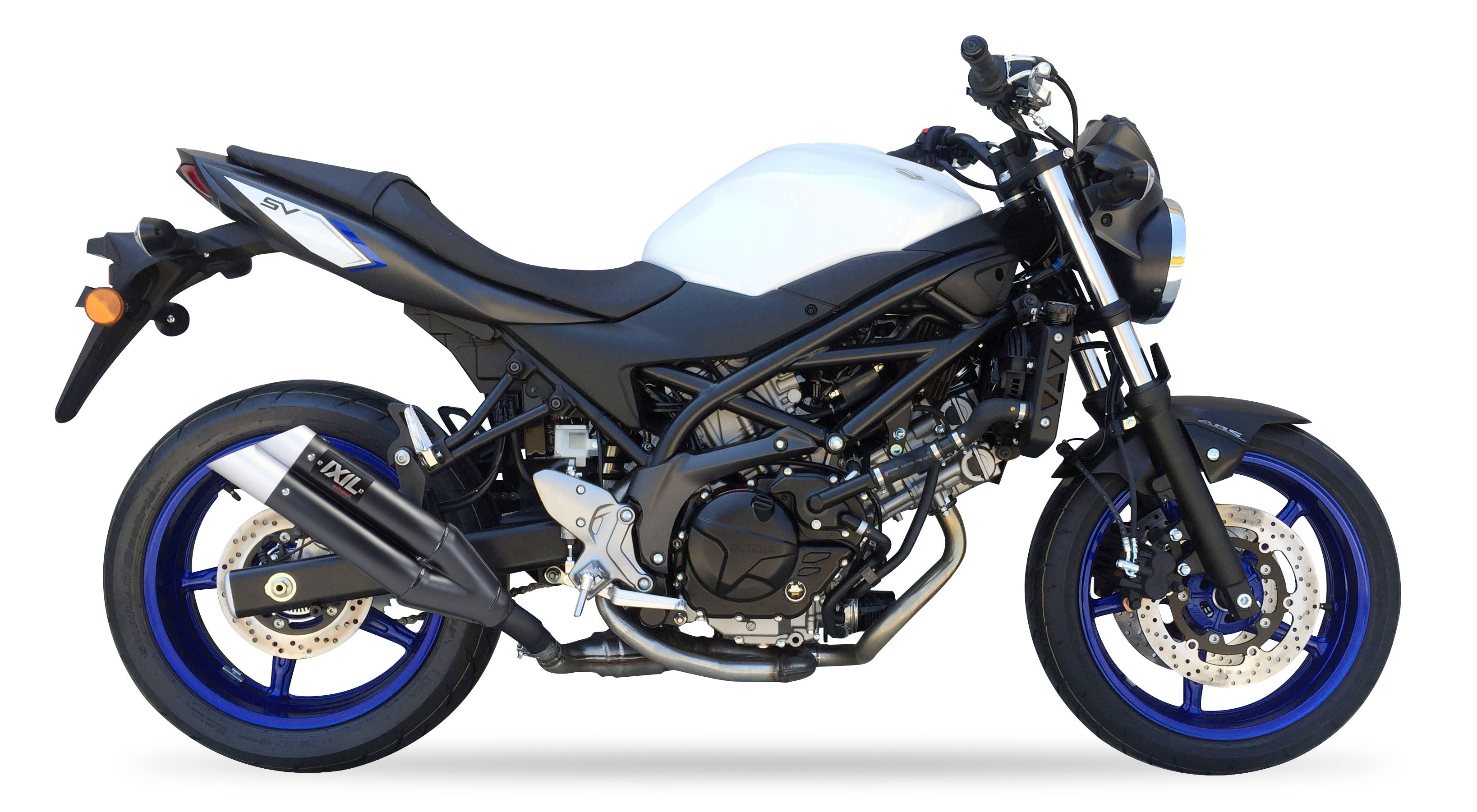 ESCAPE IXIL SLIP ON - DUAL HYPERLOW BLACK XL - SUZUKI SV 650 X 16-23 (WCX1)