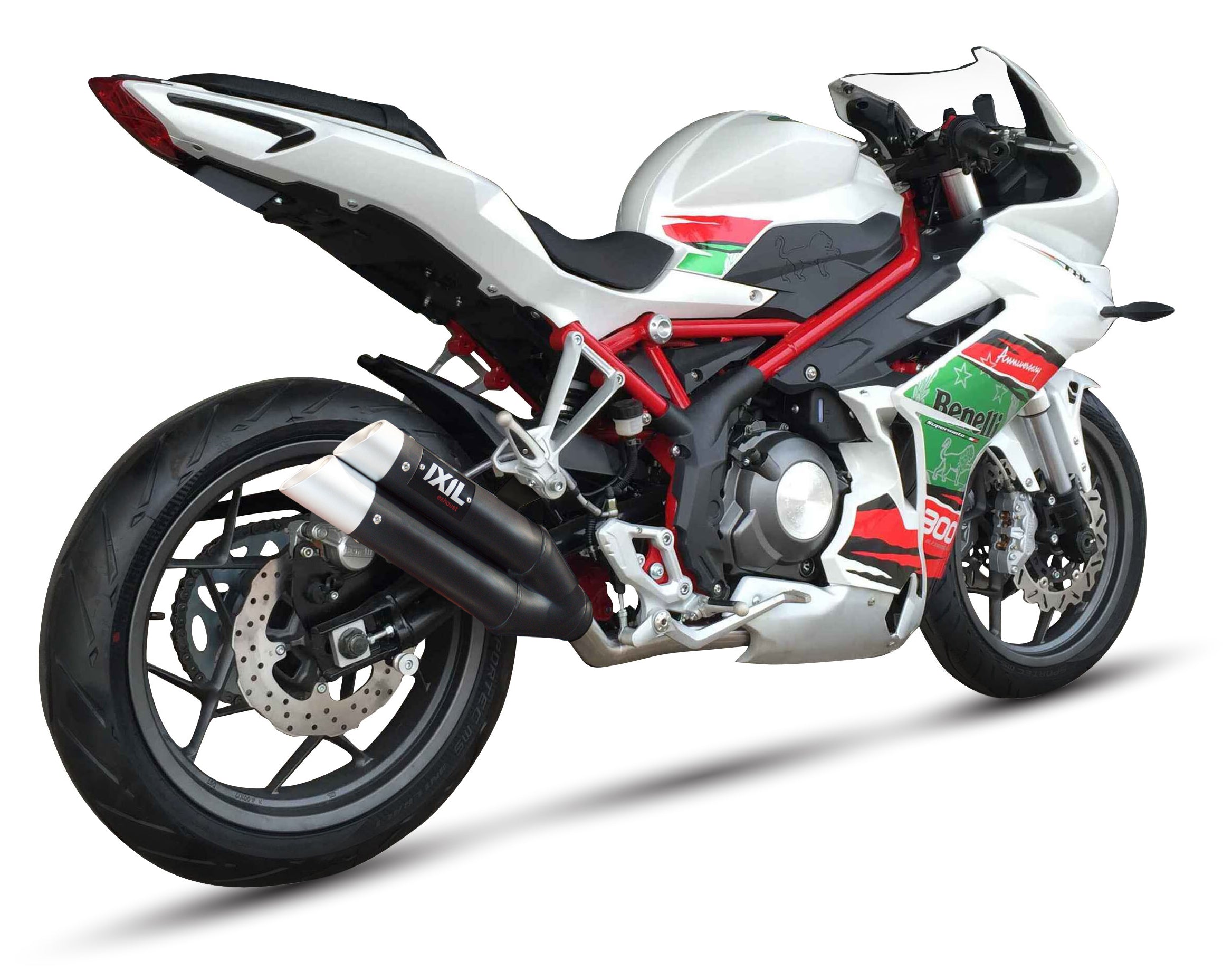 ESCAPE IXIL SLIP ON - DUAL HYPERLOW BLACK XL - BENELLI BJ 300 GS-C - BN 302 R