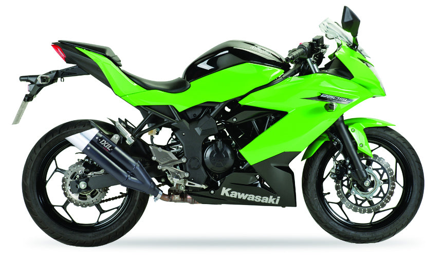 ESCAPE IXIL SLIP ON - DUAL HYPERLOW BLACK XL - KAWASAKI NINJA 250 SL - Z 250 SL 15-17