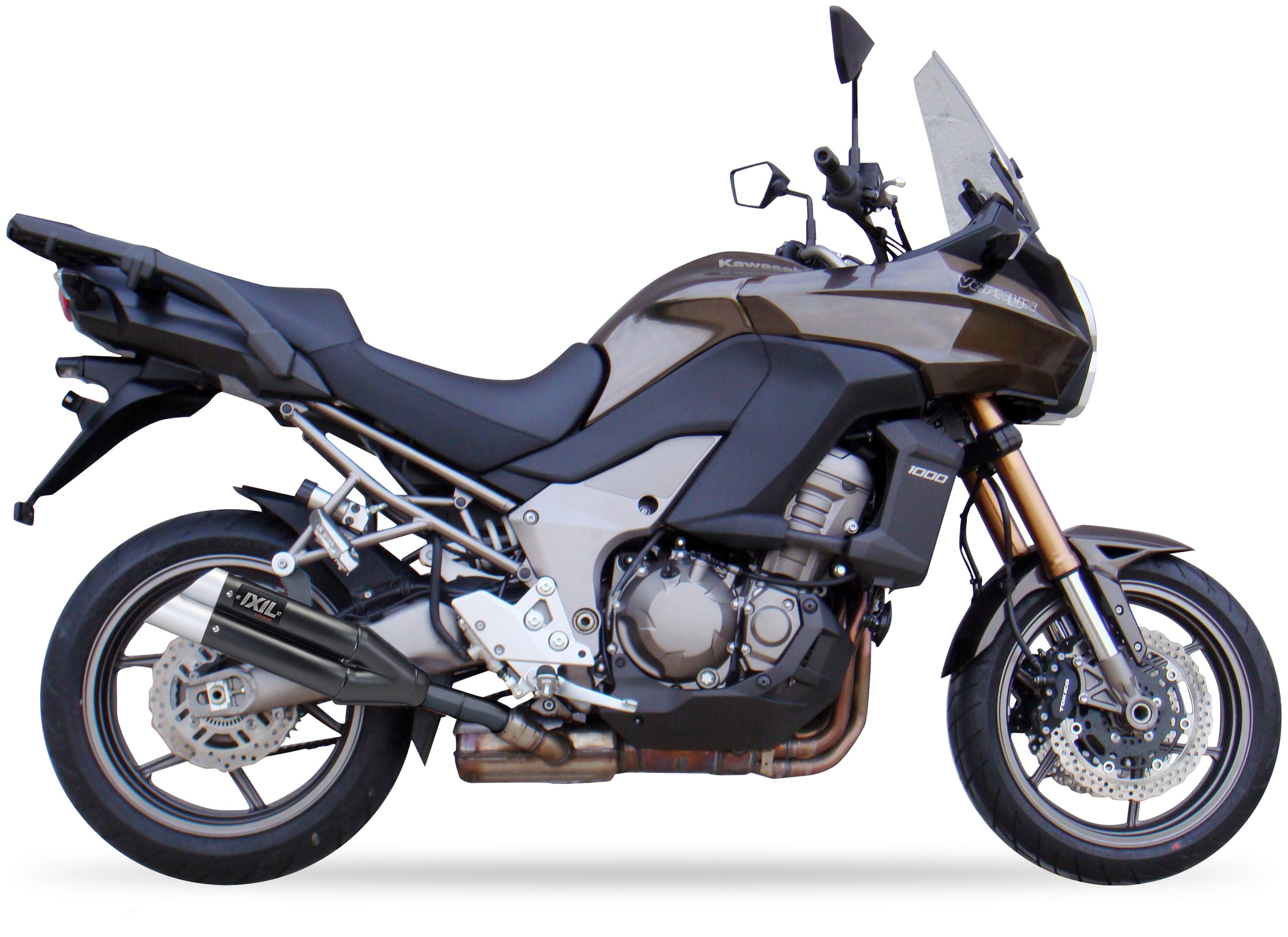 ESCAPE IXIL SLIP ON - DUAL HYPERLOW BLACK XL - KAWASAKI VERSYS 1000 12-19 (LZT00A LZT00B)