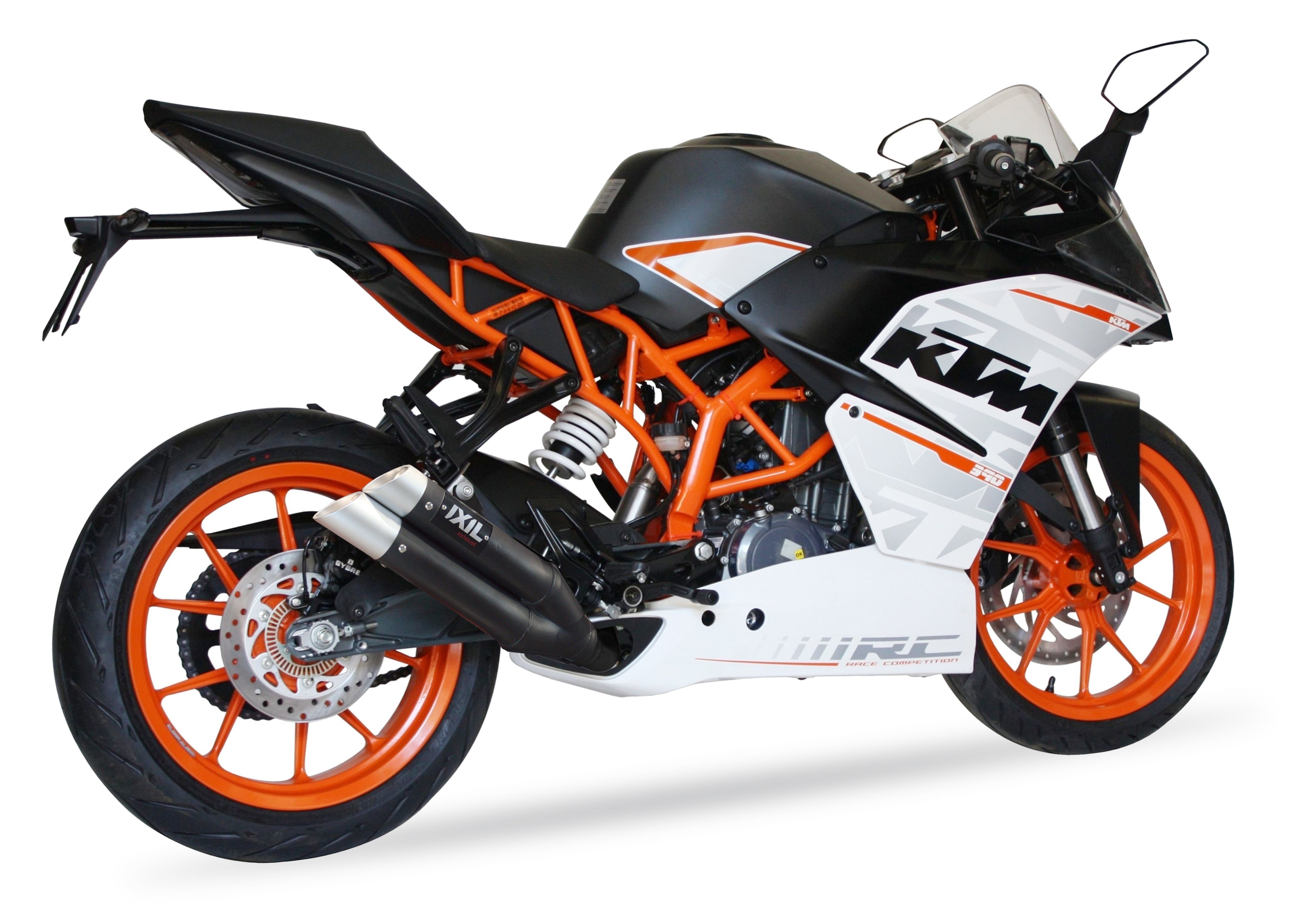 ESCAPE IXIL SLIP ON - DUAL HYPERLOW BLACK XL - KTM RC 390 15-16 (KTM IS RC)