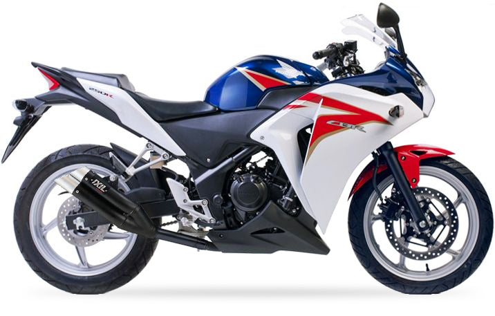 ESCAPE IXIL SLIP ON - DUAL HYPERLOW BLACK XL - HONDA CBR 250 R 11-14