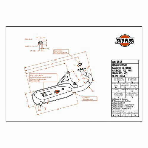 SILENCIOSO LEOVINCE SITOPLUS YAMAHA JOG 50