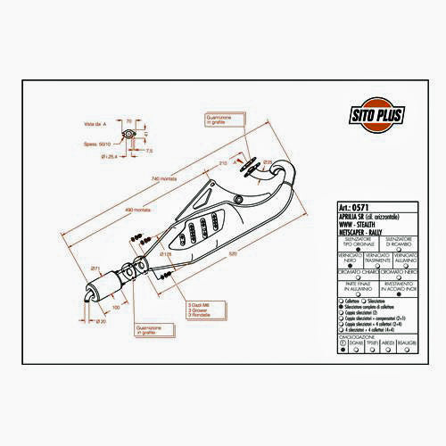 SILENCIOSO LEOVINCE SITOPLUS APRILIA SR 50