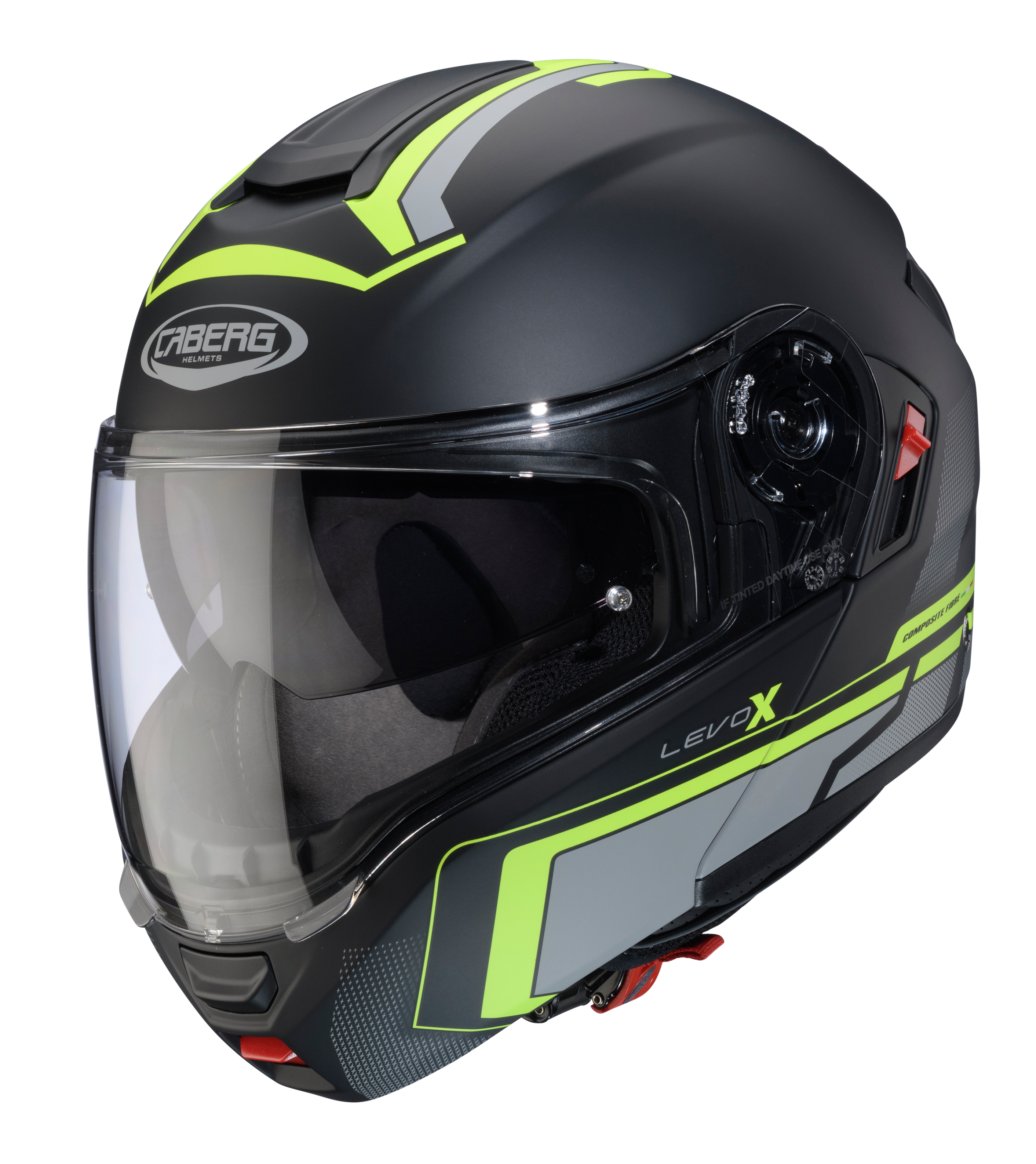 CASCO CABERG LEVO X ELITE BLACK/GREY/YELLOW FLUO
