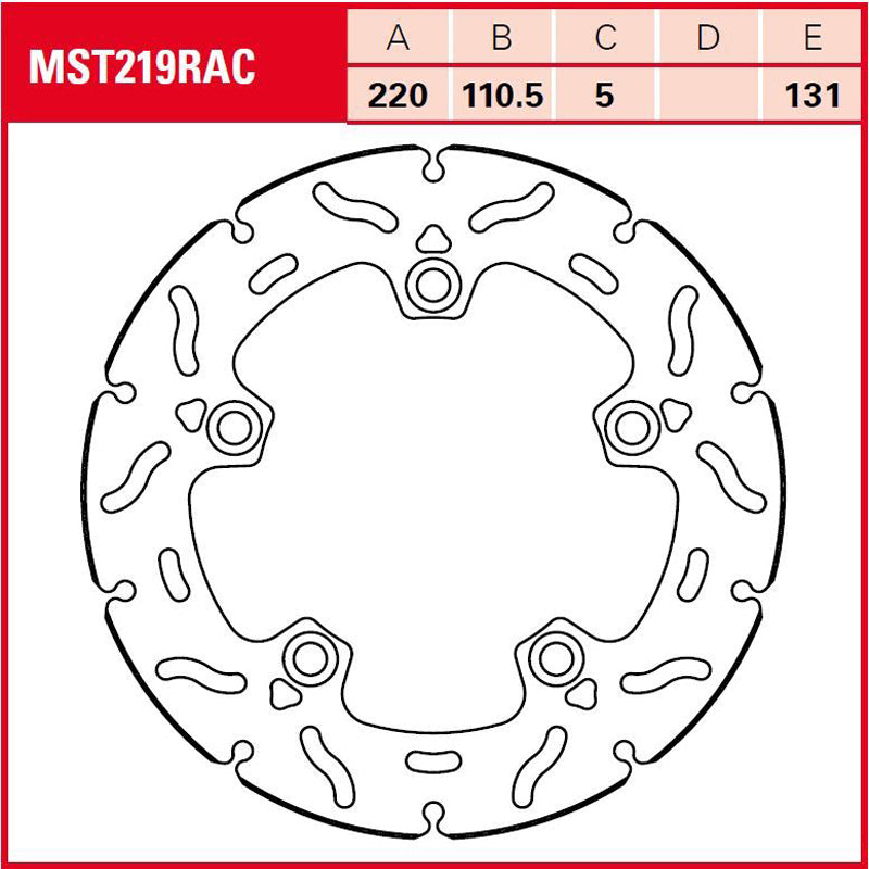 DISCO DE FRENO TRW MST 219 RAC