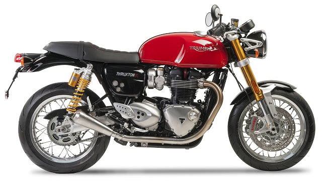 ESCAPE IXIL SLIP ON (LEFT MUFFLER) - IRONHEAD CONICAL MATT INOX - TRIUMPH THRUXTON 1200 - THRUXTON R 16-20 (DE01)