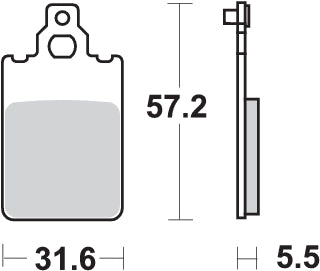 PASTILLA DE FRENO SBS P109-HF