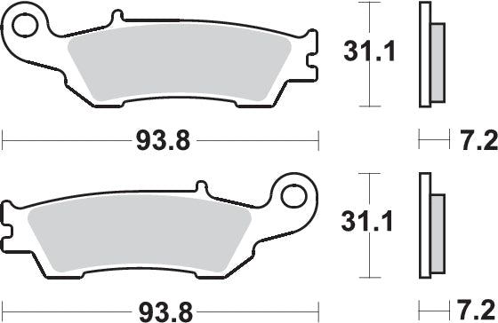 PASTILLA DE FRENO SBS P840-RSI