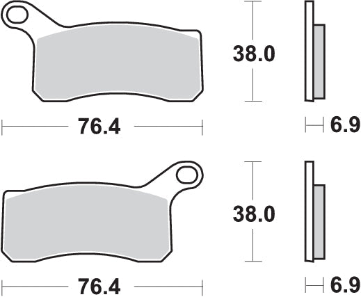 PASTILLA DE FRENO SBS P866-RSI