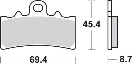 PASTILLA DE FRENO SBS P877-HF