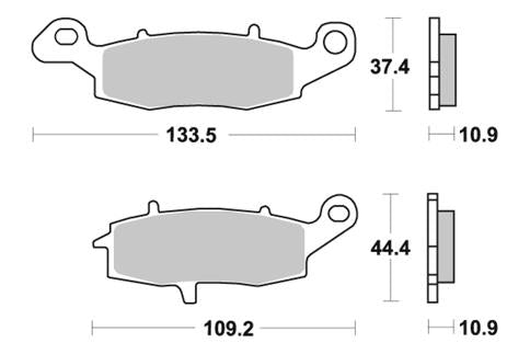 PASTILLA DE FRENO SBS P886-HF