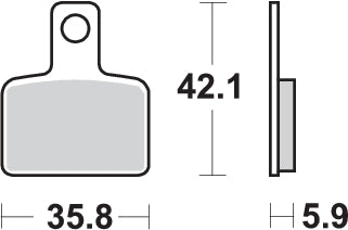 PASTILLA DE FRENO SBS P895-HF
