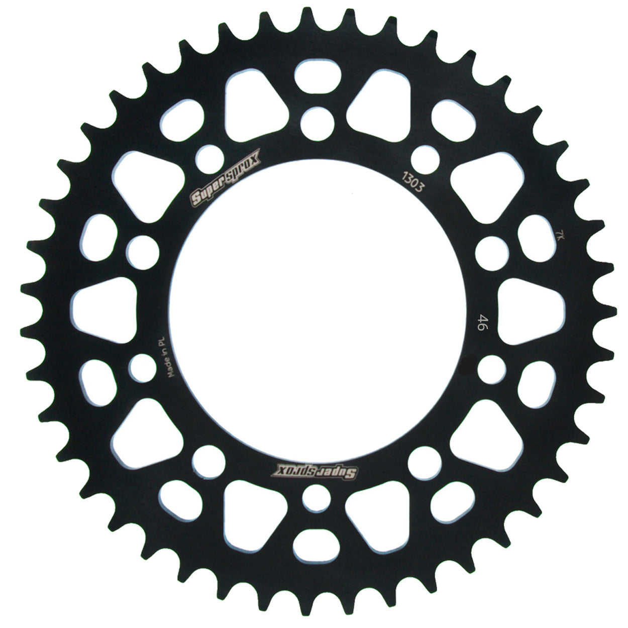 CORONA SUPERSPROX ALUMINIO HONDA 520 X 46 - RAL1303X46BLK