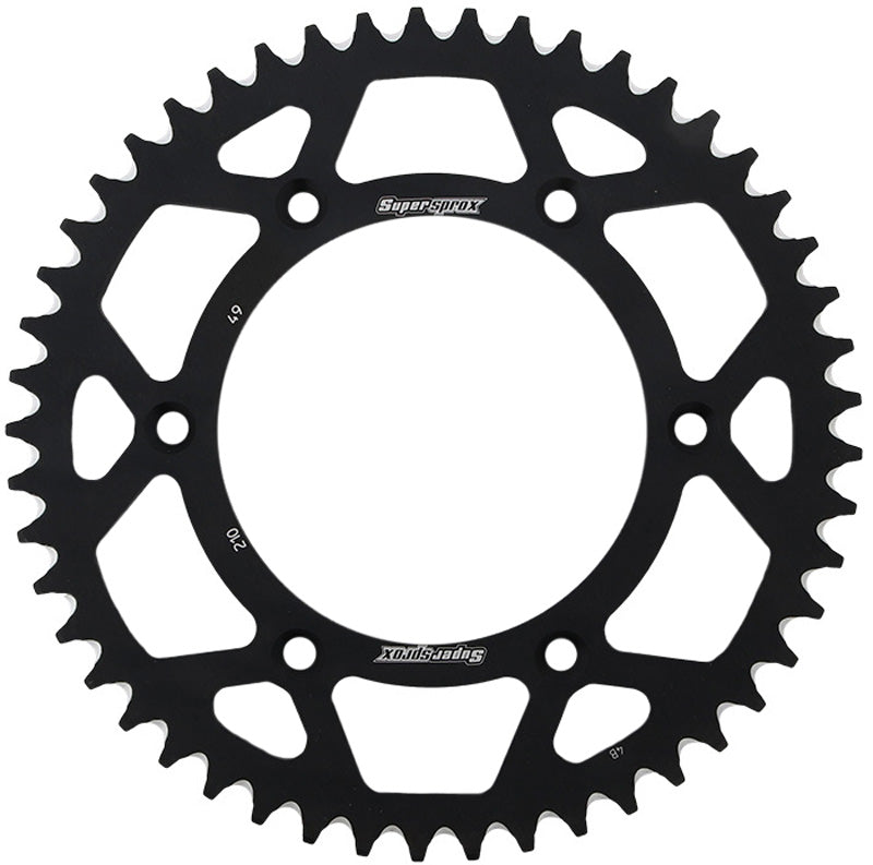 CORONA SUPERSPROX ALUMINIO HONDA 520 X 49 - RAL210X49BLK