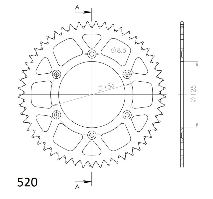 CORONA SUPERSPROX ALUMINIO ROJA 50 D - RAL210X50RED