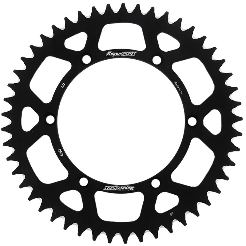 CORONA SUPERSPROX ALUMINIO KAWASAKI 520 X 49 - RAL460X49BLK