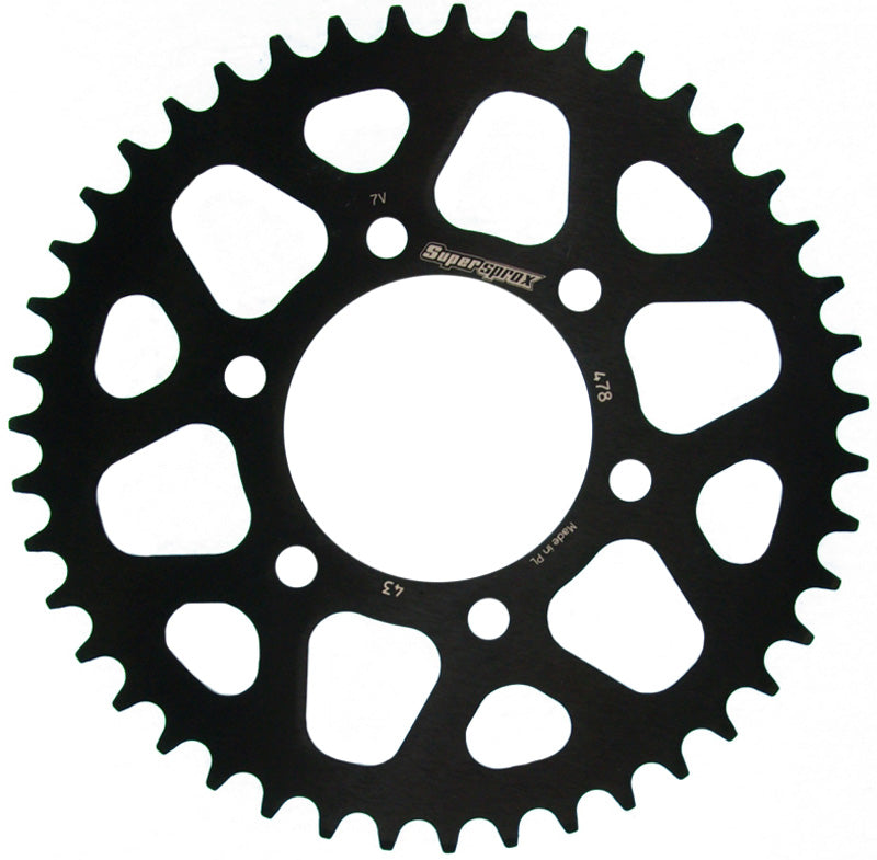 CORONA SUPERSPROX ALUMINIO KAWASAKI 520 X 43 - RAL478X43BLK