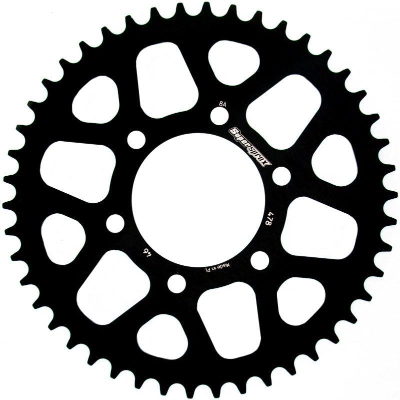 CORONA SUPERSPROX ALUMINIO KAWASAKI 520 X 46 - RAL478X46BLK