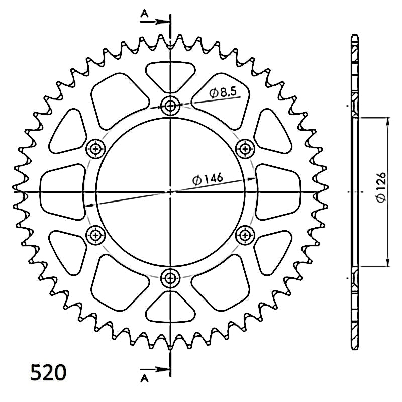 CORONA SUPERSPROX ALUMINIO AZUL 48 D - RAL808X48BLU