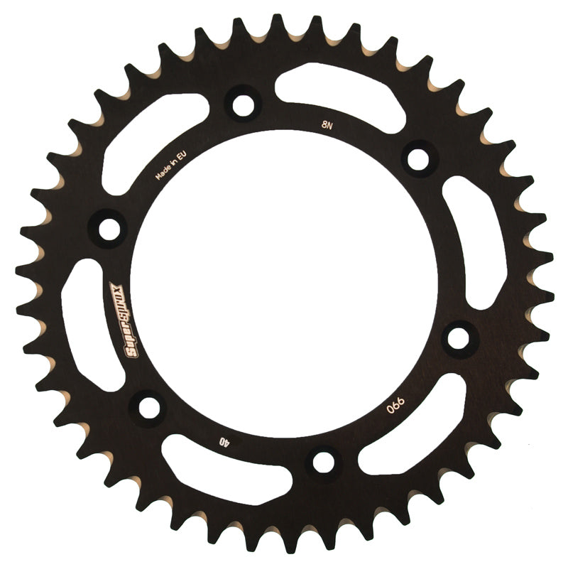 CORONA SUPERSPROX ALUMINIO KTM 520 X 40 - RAL990X40BLK