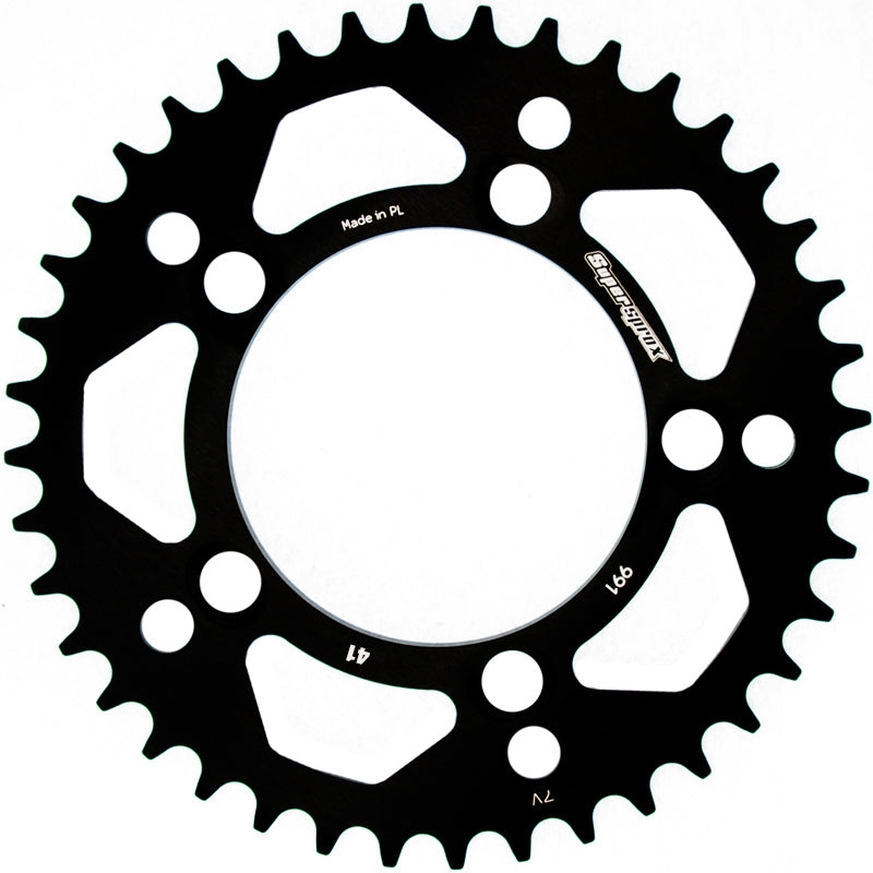 CORONA SUPERSPROX ALUMINIO KTM 525 X 41 - RAL991X41BLK