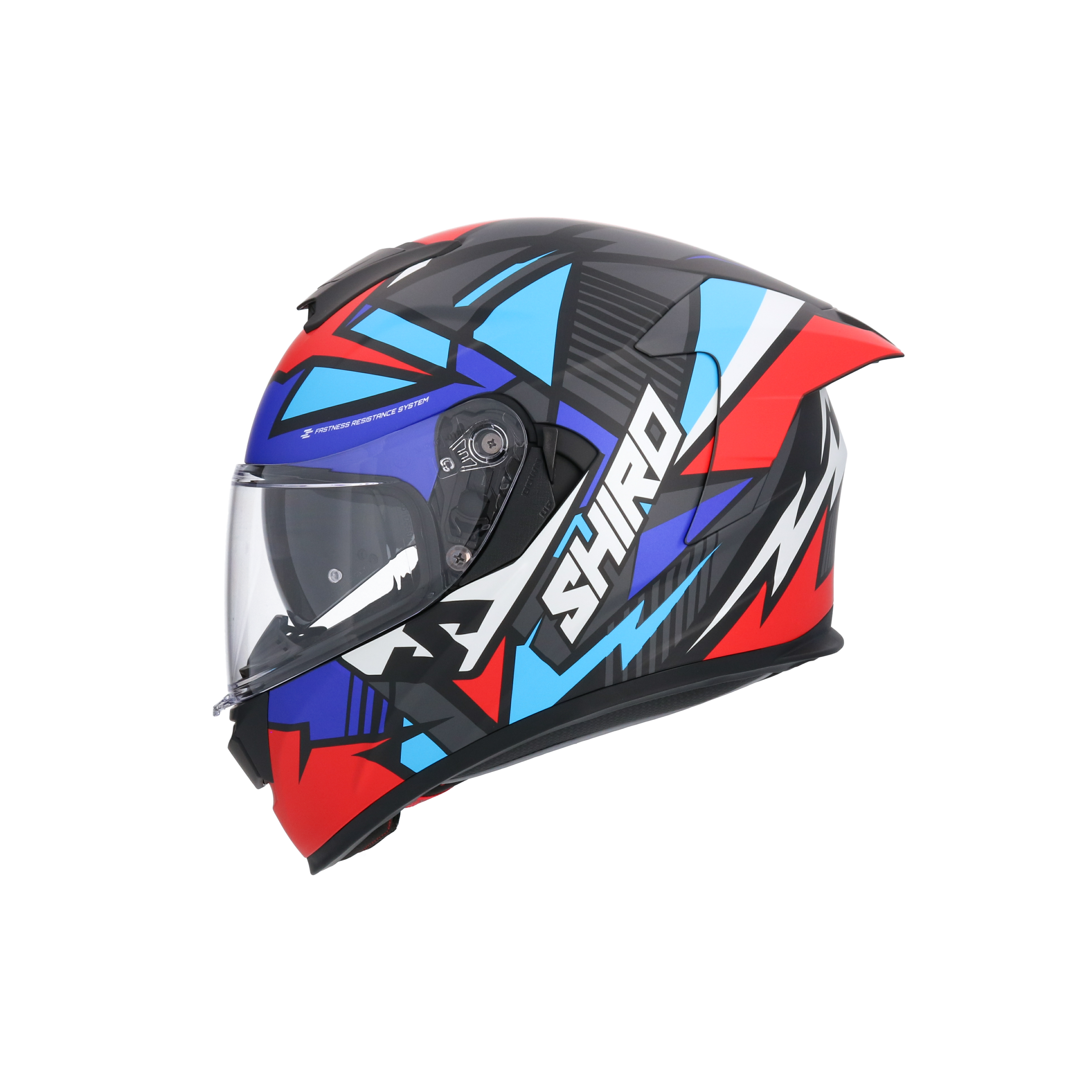 CASCO SHIRO RAPTOR CHASE RED/BLUE