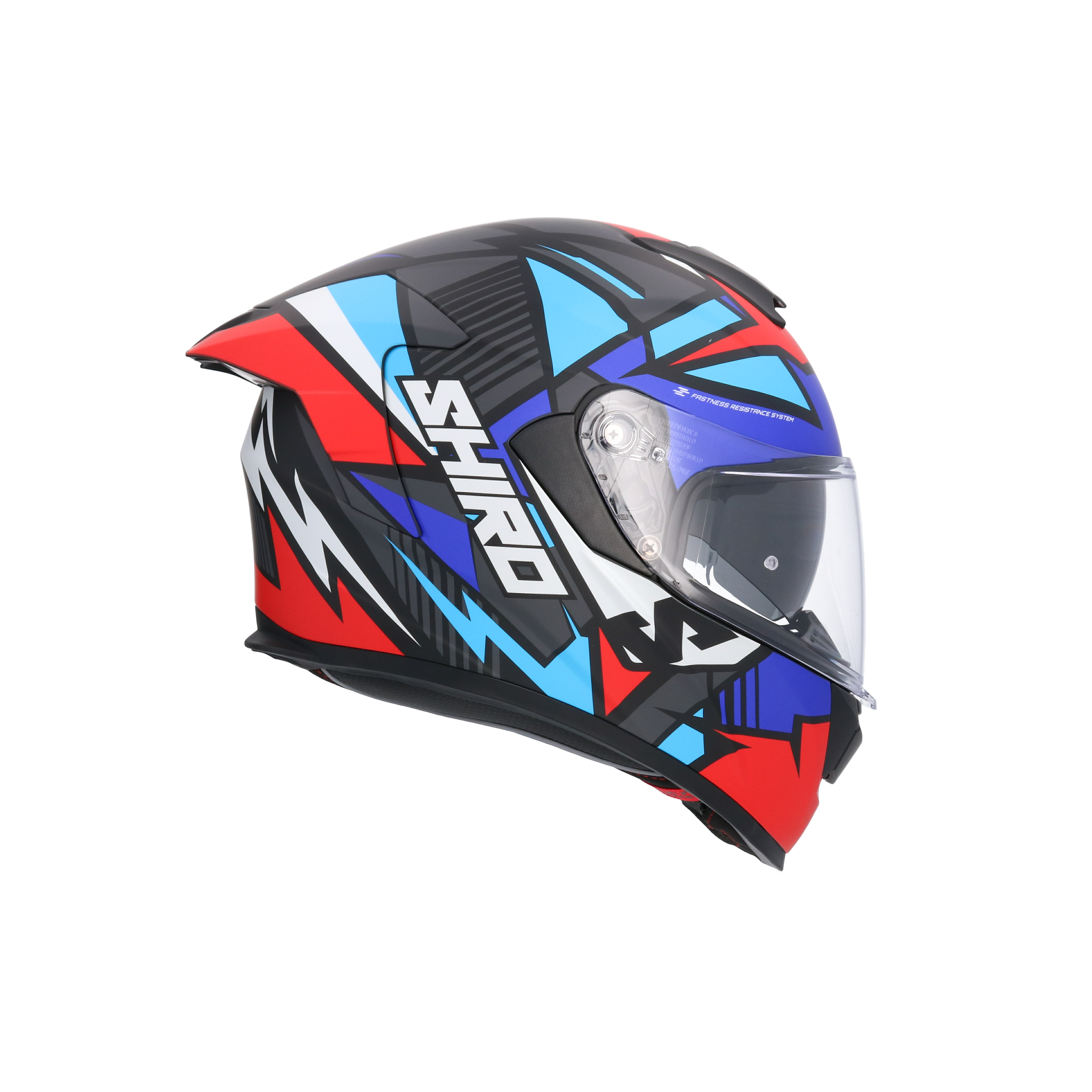 CASCO SHIRO RAPTOR CHASE RED/BLUE