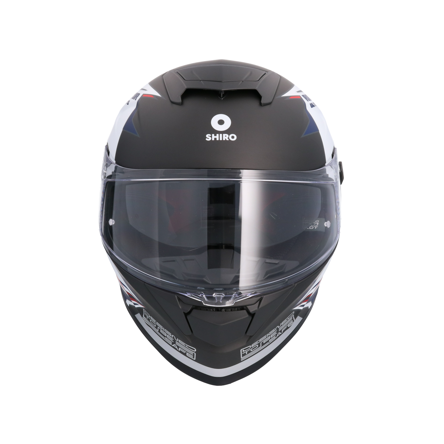 CASCO SHIRO RAPTOR ULTIMATE MATT BLACK/WHITE
