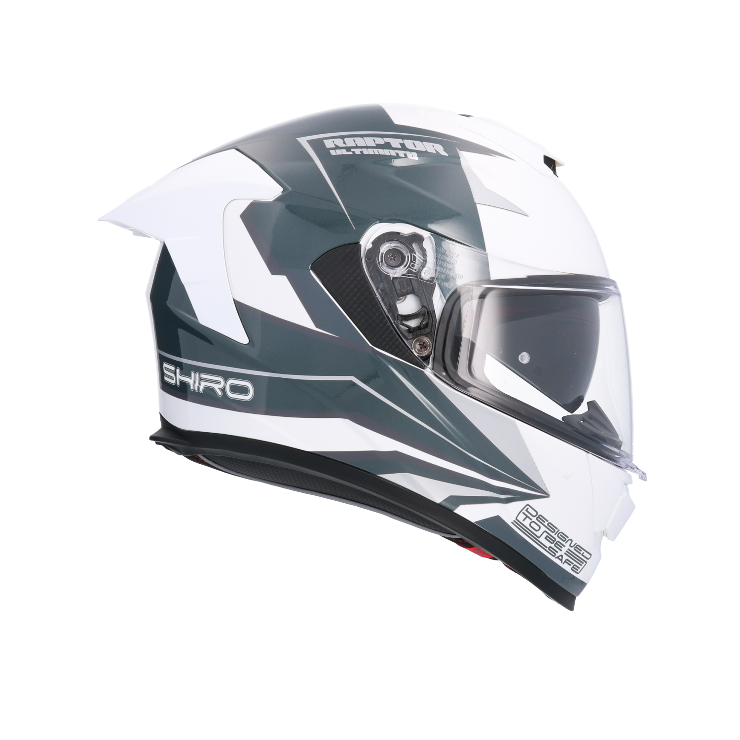 CASCO SHIRO RAPTOR ULTIMATE WHITE BLUE
