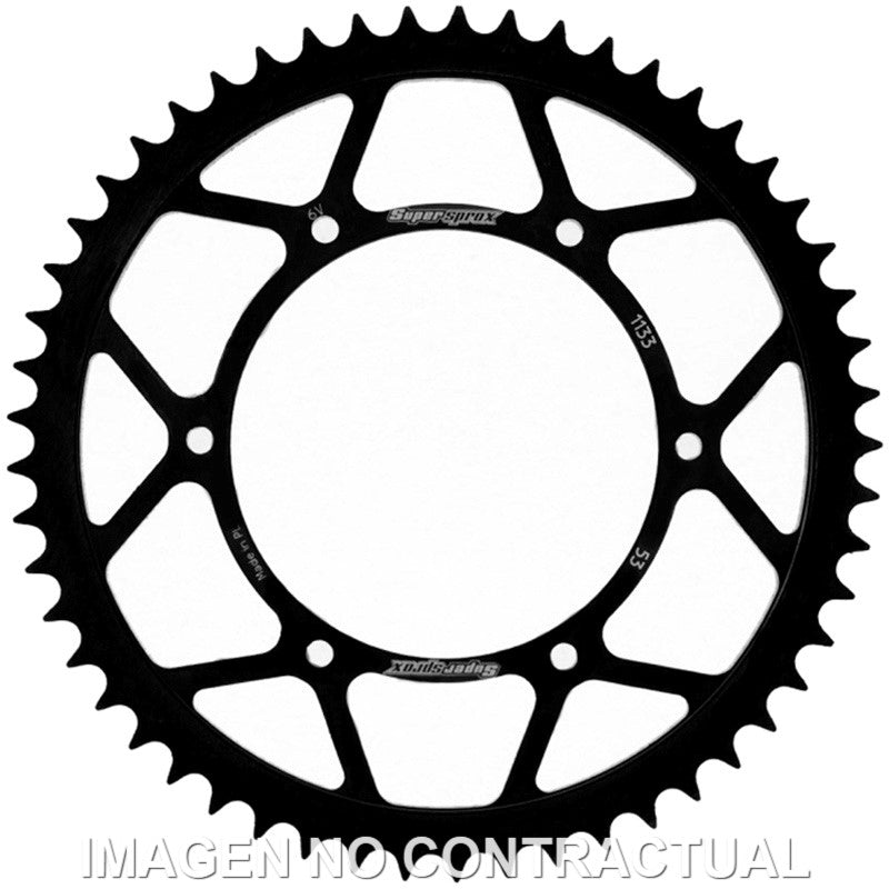 CORONA SUPERSPROX ACERO APRILIA - DERBI 420 X 53 - RFE1133X53BLK