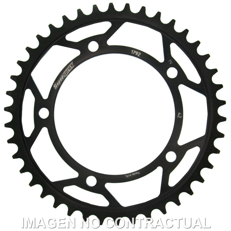 CORONA SUPERSPROX ACERO SUZUKI 525 X 42 - RFE1792X42BLK