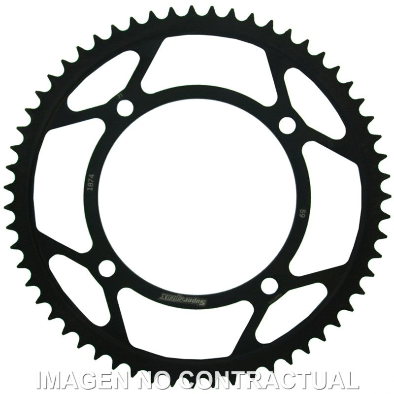 CORONA SUPERSPROX ACERO YAMAHA 428 X 59 - RFE1874X59BLK