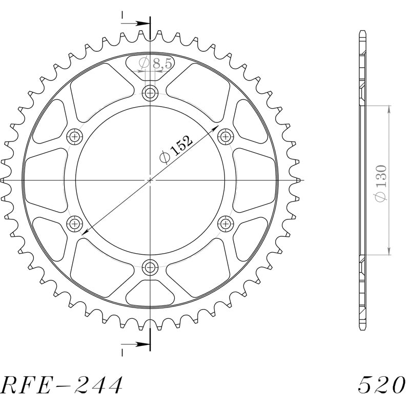 CORONA SUPERSPROX ACERO BMW 520 X 48 - RFE244X48BLK