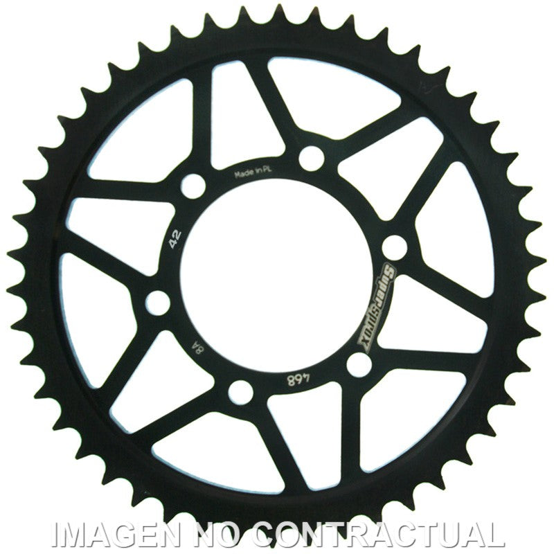 CORONA SUPERSPROX ACERO KAWASAKI 428 X 42 - RFE468X42BLK