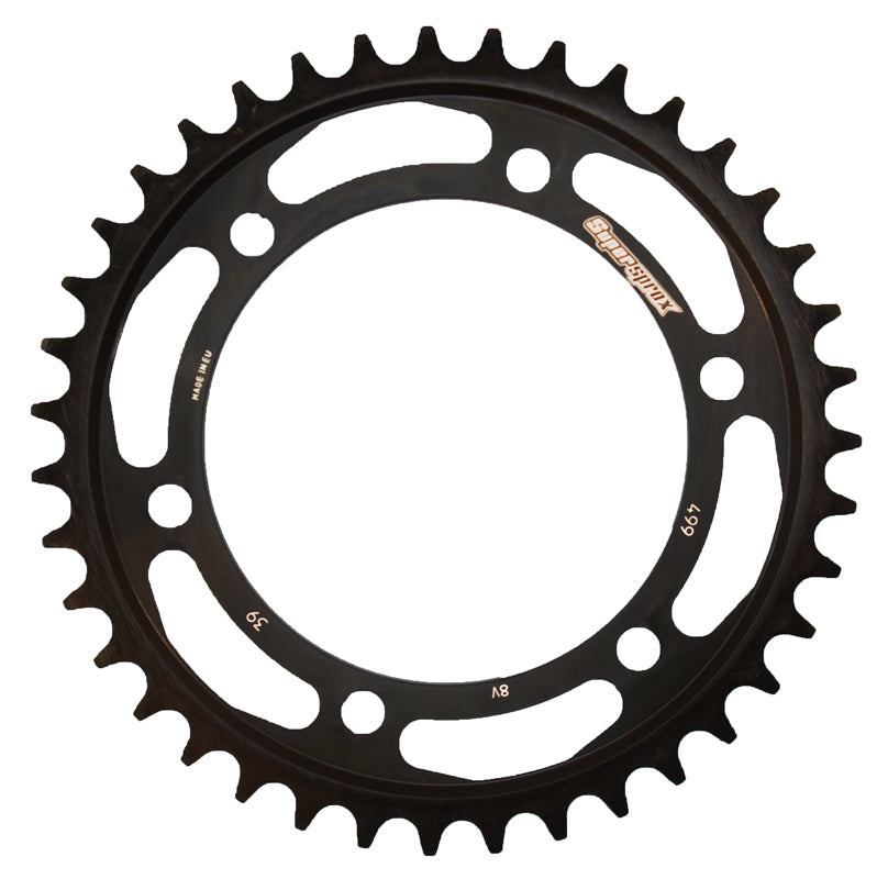 CORONA SUPERSPROX ACERO KAWASAKI - SUZUKI 530 X 39 - RFE499X39BLK