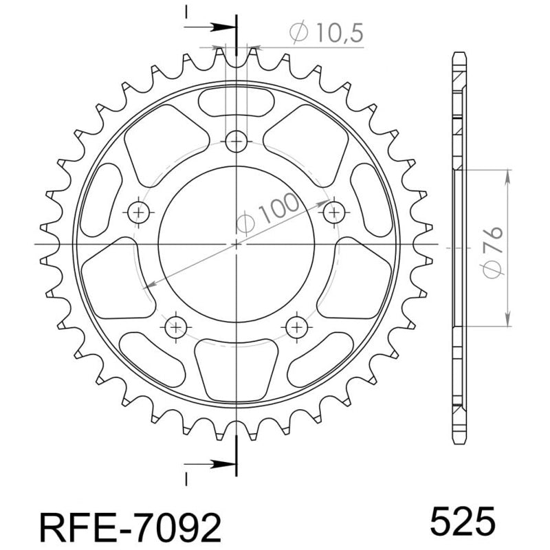 CORONA SUPERSPROX ACERO BENELLI 525 X 42 - RFE7092X42BLK