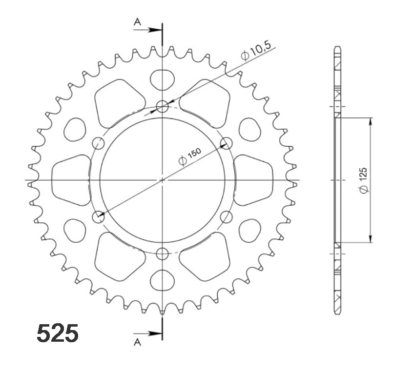 CORONA SUPERSPROX ACERO BENELLI TRK 502 - RFE900X44BLK