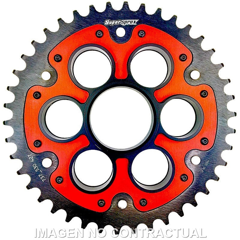CORONA SUPERSPROX STEALTH ROJA DUCATI 530 X 42 - RSA737530X42RED