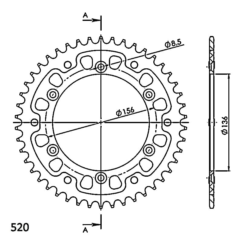 CORONA SUPERSPROX STEALTH ROJA 46 D - RST1512X46RED