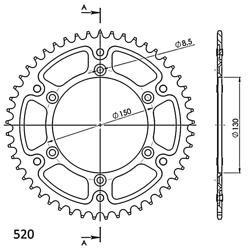 CORONA SUPERSPROX STEALTH NEGRA 520 X 48 - RST245X48BLK